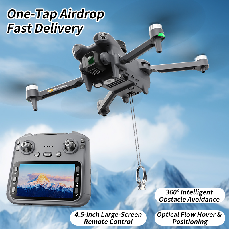 Hot AE51 Can Airdrop Drone 3-a - огляд і ціна Drone Gimbal 3 Axis
